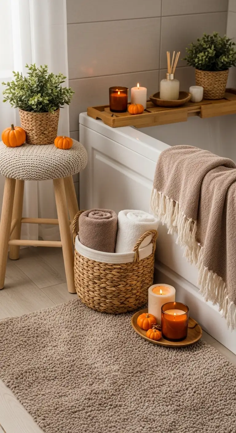 15 Cozy Fall Bathroom Decorating Ideas to Try 15 Create a Cozy Corner for Relaxation