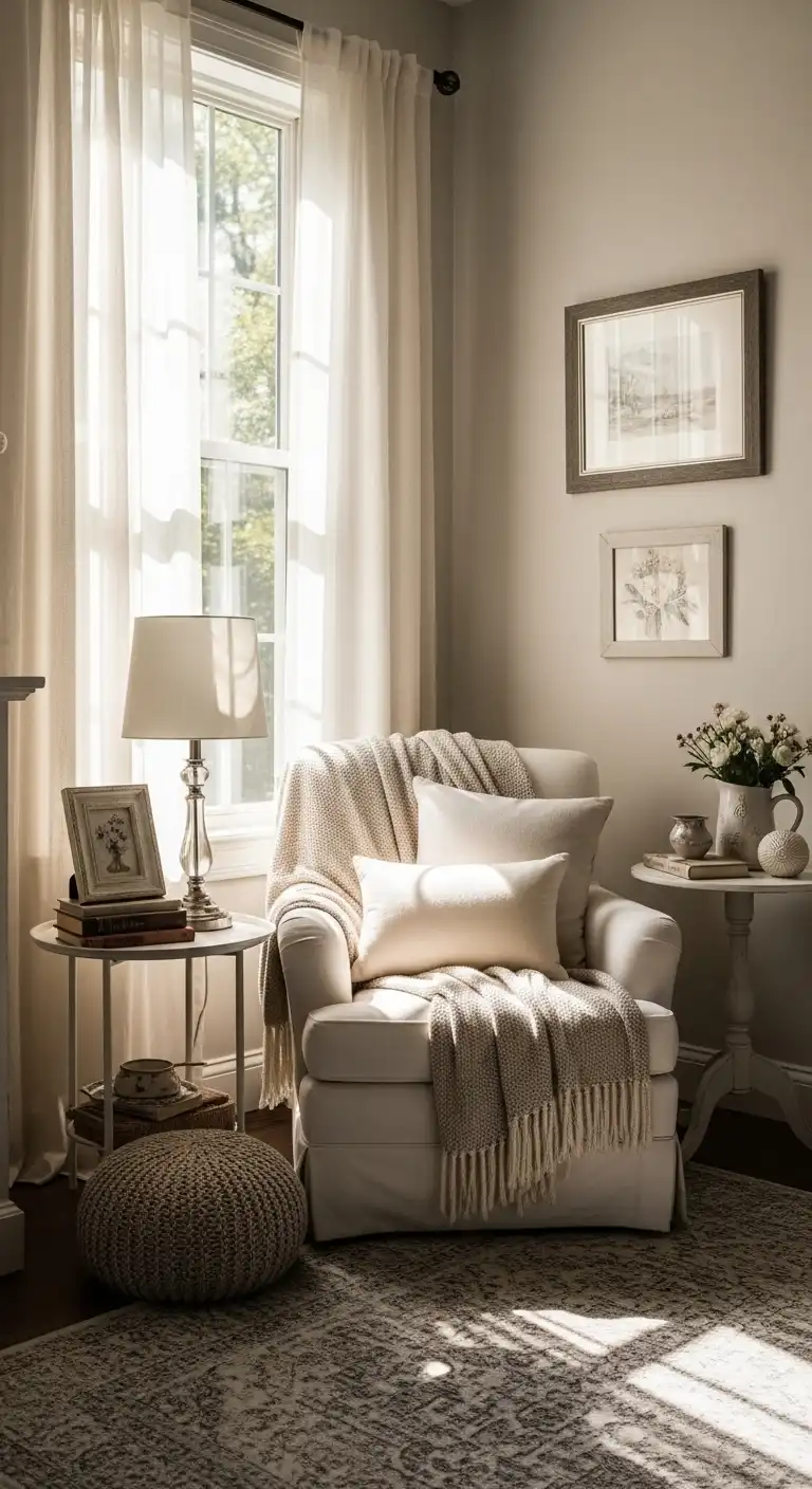 13 Charming Shabby Chic Living Room Ideas for a Cozy Space 14 Create a Cozy Reading Corner for Everyday Comfort