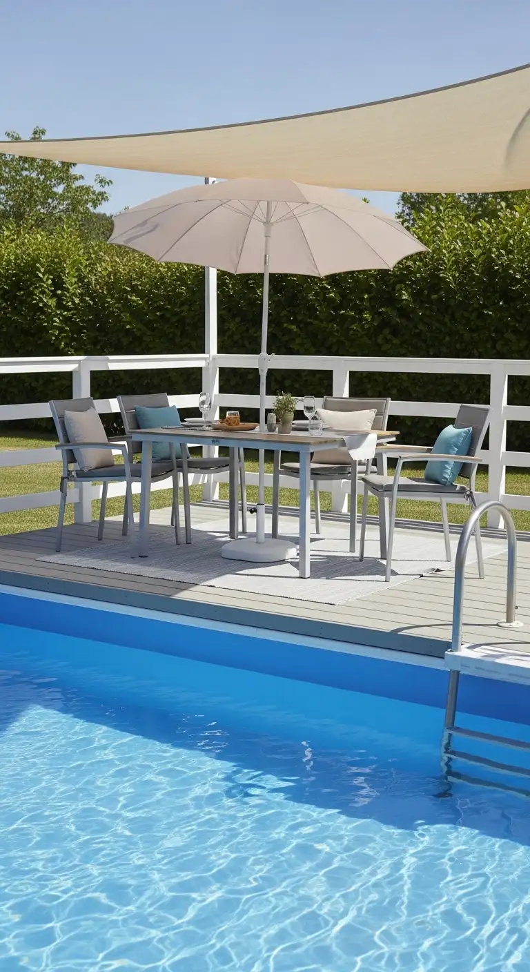13 Inflatable Pool Deck Ideas to Upgrade Your Outdoor Fun 13 Create a Dining Spot