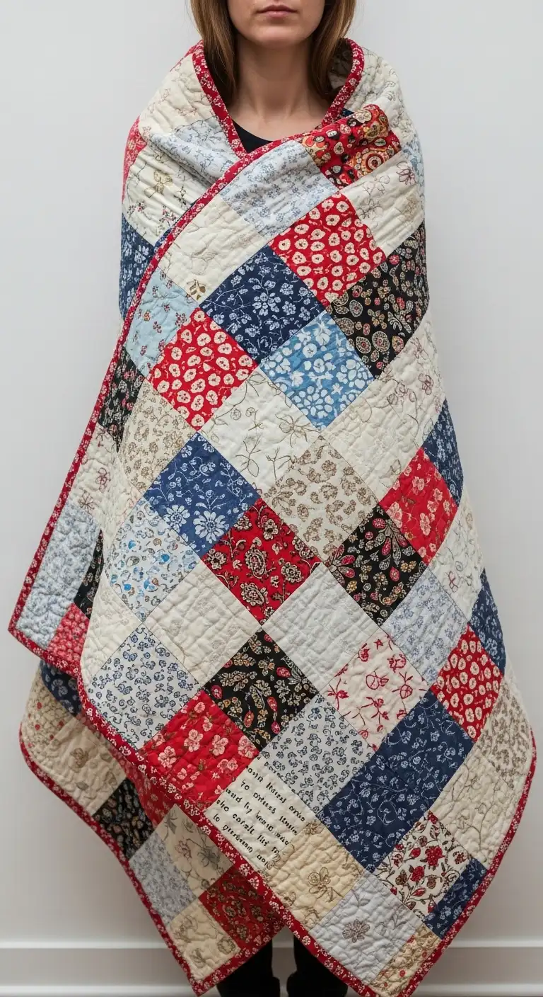 13 Nostalgic DIY Projects to Add Vintage Charm 13 DIY Fabric Patchwork Quilt