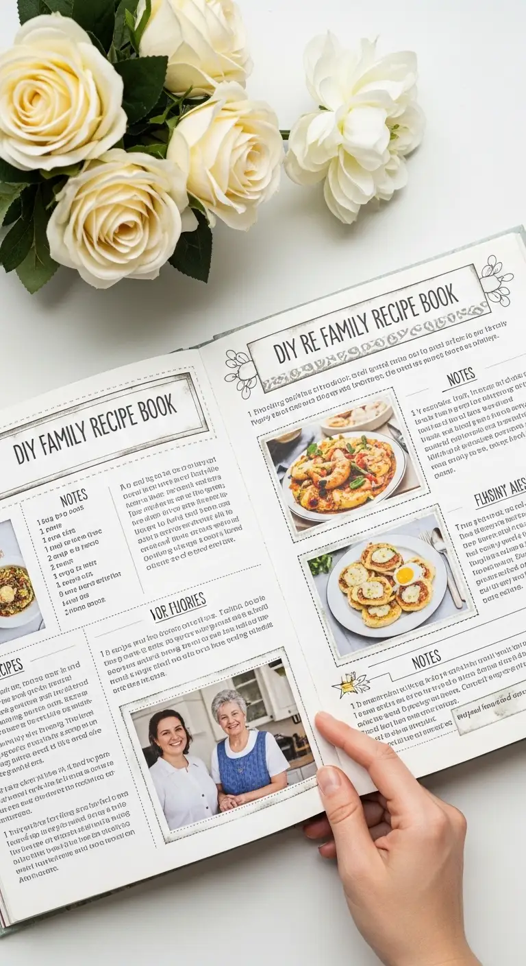 13 Nostalgic DIY Projects to Add Vintage Charm 15 DIY Family Recipe Book