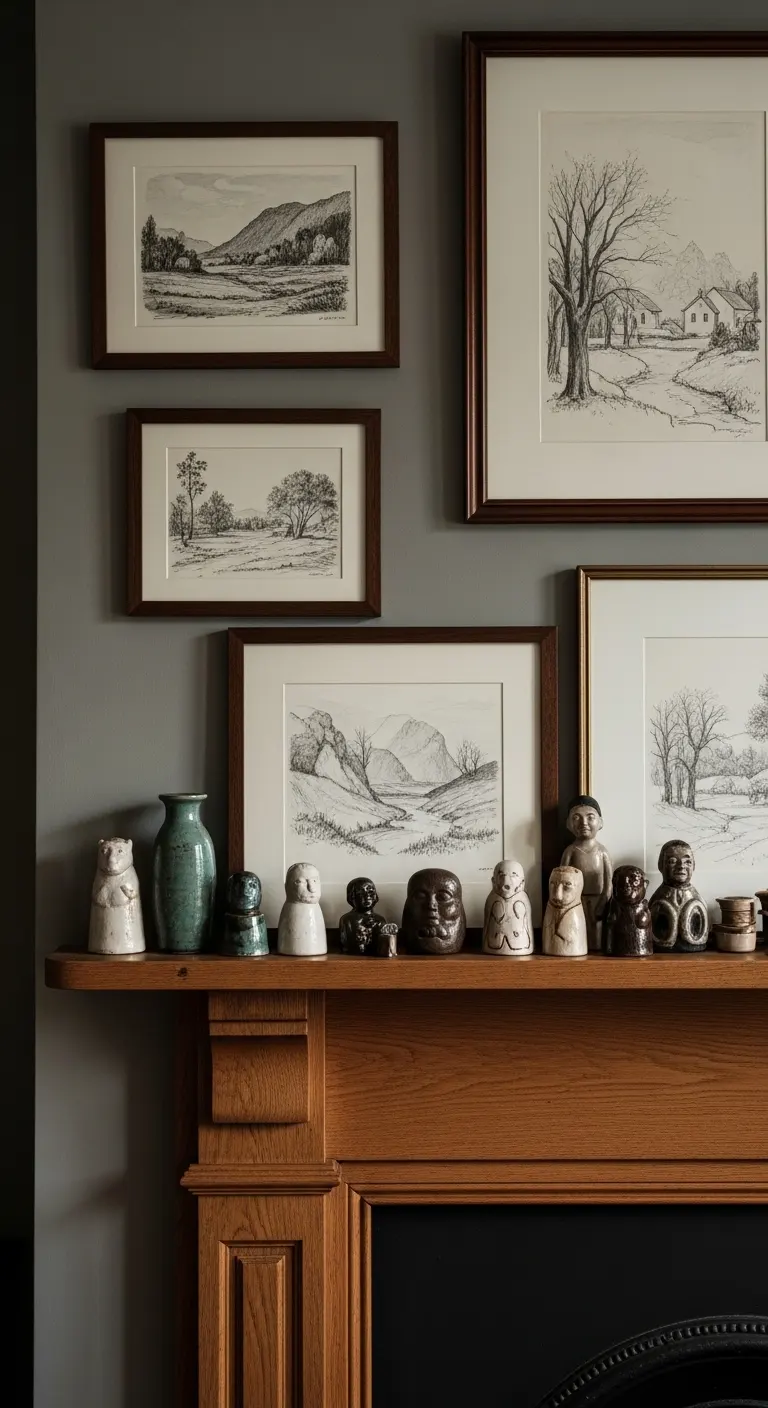 13 Moody Cottage Core Ideas for a Dark and Cozy Aesthetic 15 Display Sentimental Collections