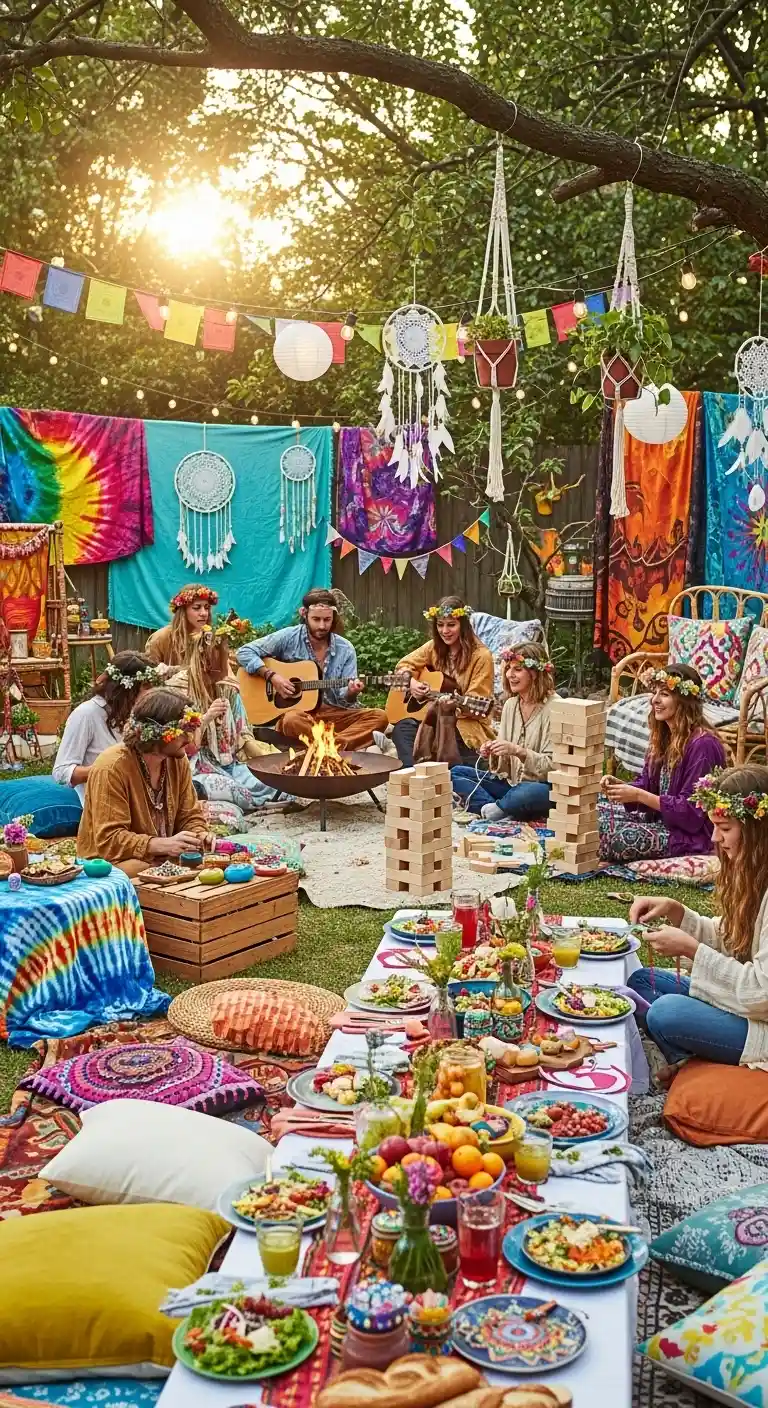 11 Fun and Creative Hippie Garden Party Ideas 2 Essence of a Hippie Garden Party