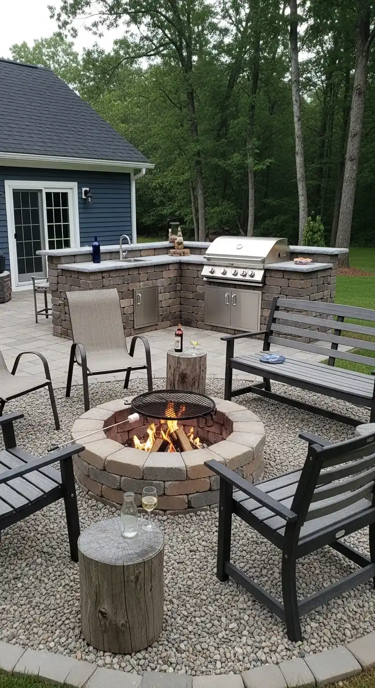 Fire Pit Seating Area