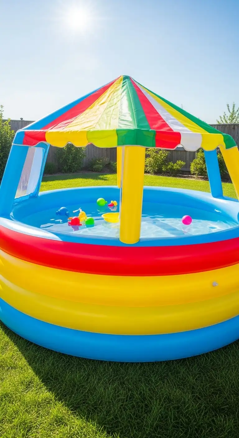 15 Creative Shade Ideas for Inflatable Pools to Stay Cool 17 Inflatable Pool Canopies for Integrated Shade Solutions