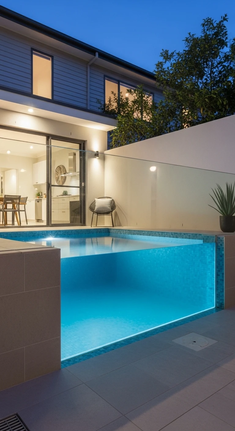 17 Small Backyard Pool Ideas for a Refreshing Escape 15 Install a Glass-Walled Pool