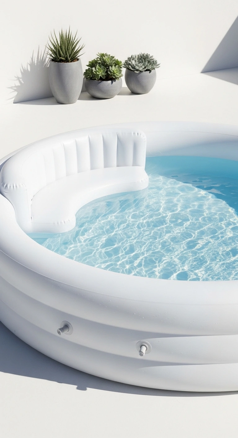 13 Inflatable Pool with Seating for Ultimate Comfort 10 Minimalist Inflatable Pool with Seating for Clean Aesthetics