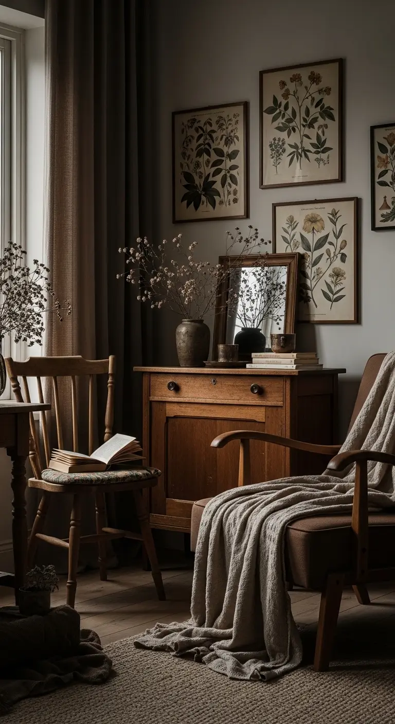 13 Moody Cottage Core Ideas for a Dark and Cozy Aesthetic 2 Moody Cottage Core Magic for a Sophisticated Haven