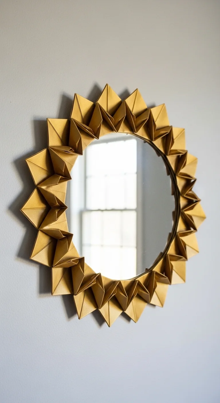 17 Origami Home Decor Ideas for an Artistic Touch 19 Origami Mirrors and Wall Accent Frames