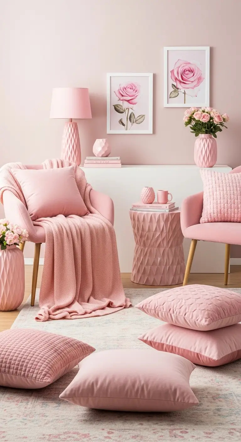 13 Chic Pink Living Room Decor Ideas 2 Pink Living Room Decor