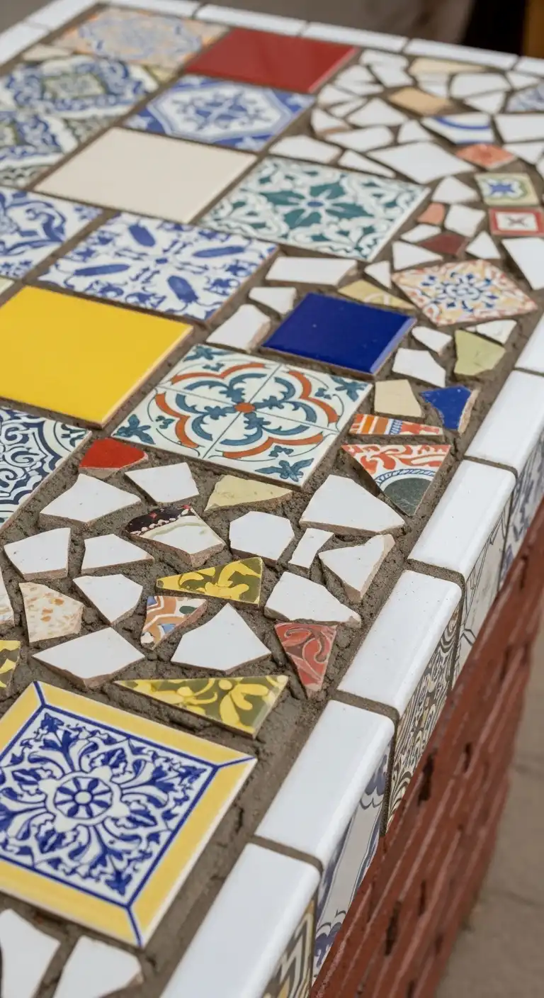 Recycled Tile Countertops