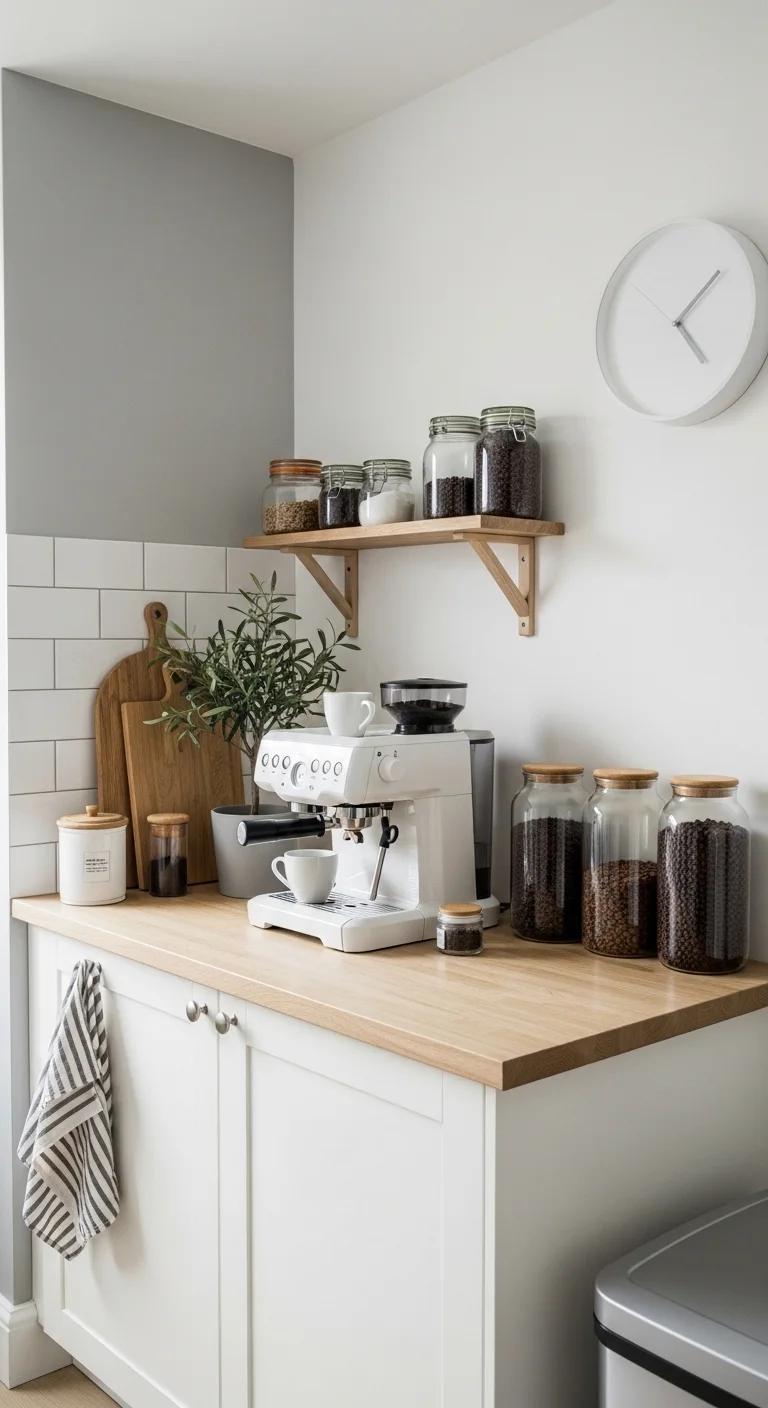 15 Stylish Coffee Bar Ideas for Every Home 13 Scandinavian-Inspired Coffee Bar
