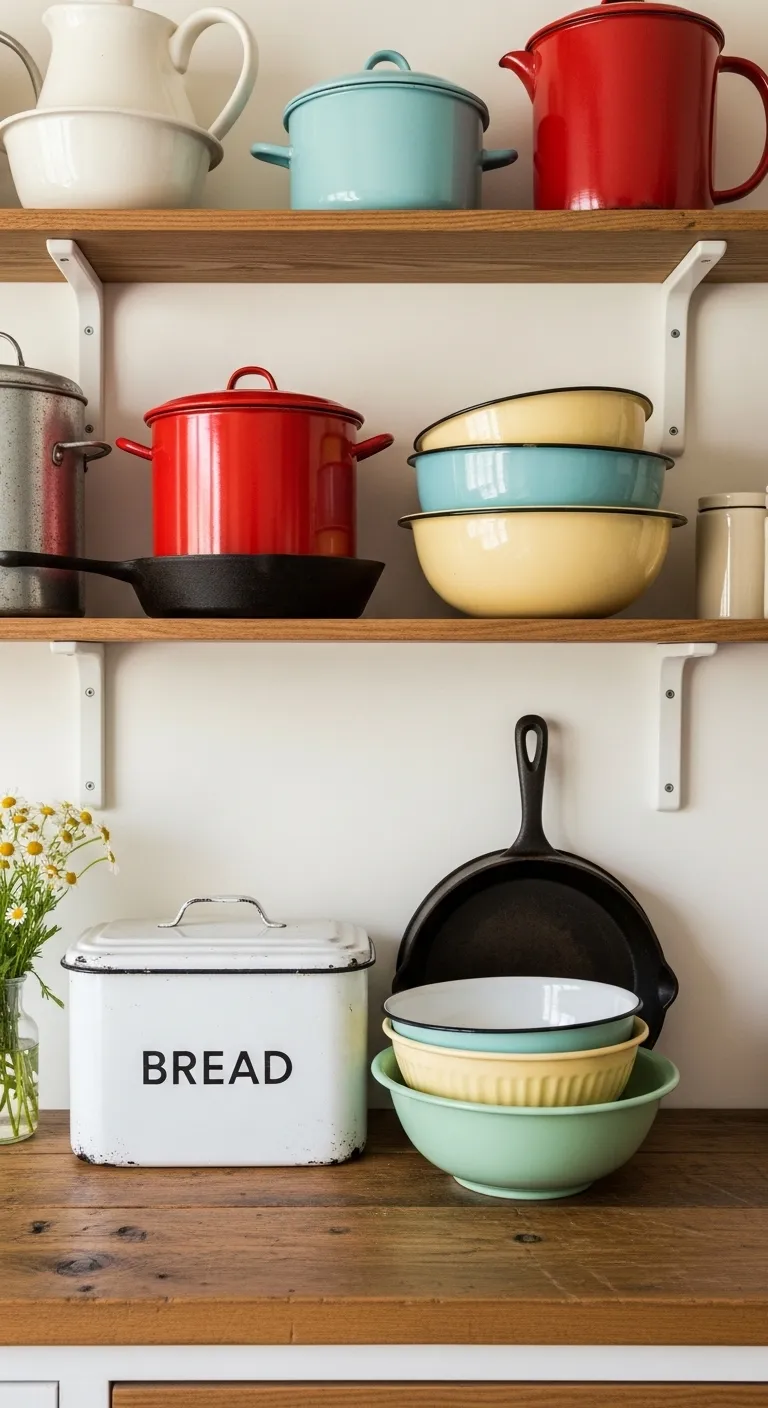 11 Vintage Americana Home Decor Ideas for a Nostalgic Touch 13 Showcase Vintage Americana Kitchenware