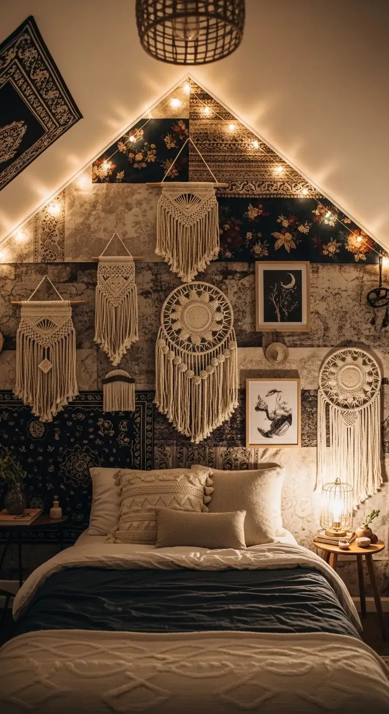 13 Spellbinding Witchy Attic Bedroom Ideas 14 Textured Wall Layers