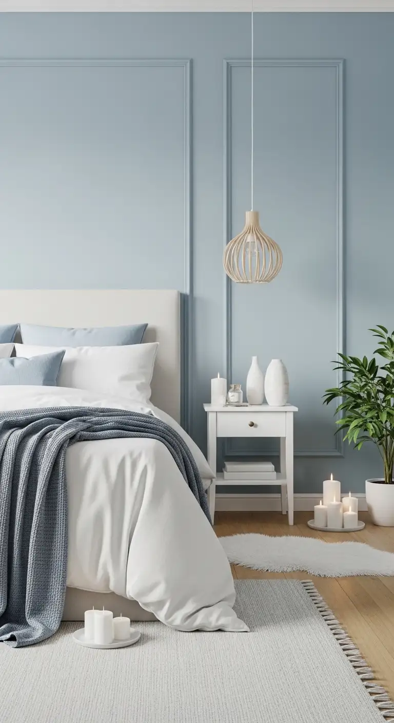 13 Elegant Blue and White Bedroom Ideas 14 Tranquil Spa-Inspired Blue and White