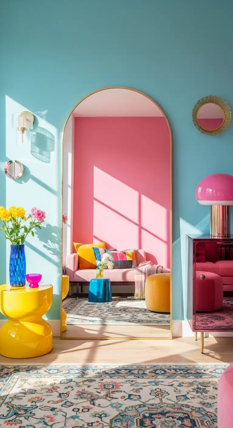 11 Vibrant Dopamine Decor Ideas to Boost Your Mood 12 Use Mirrors and Reflective Surfaces to Enhance Dopamine Decor Energy