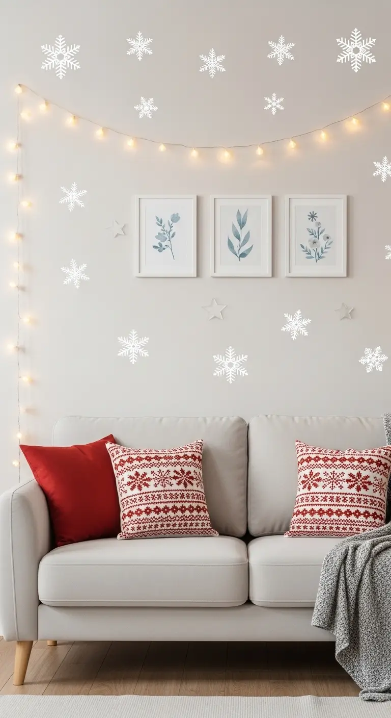 13 Creative Christmas Living Room Wall Decor Ideas 12 Wall Decals for Effortless Christmas Living Room Wall Decor Updates