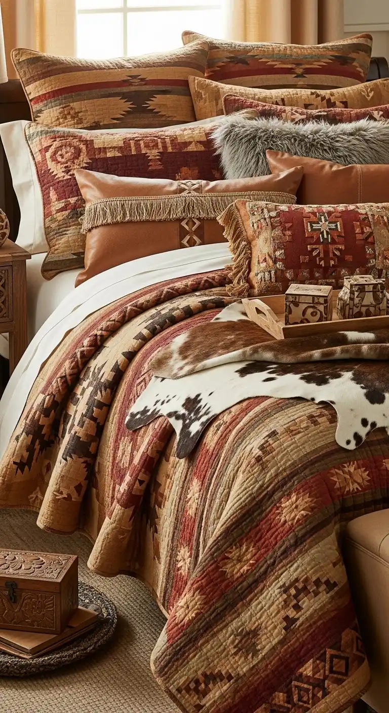 13 Western Bedding Ideas for a Cozy Cabin Feel 2 Western Bedding Ideas for a Cozy Cabin Feel