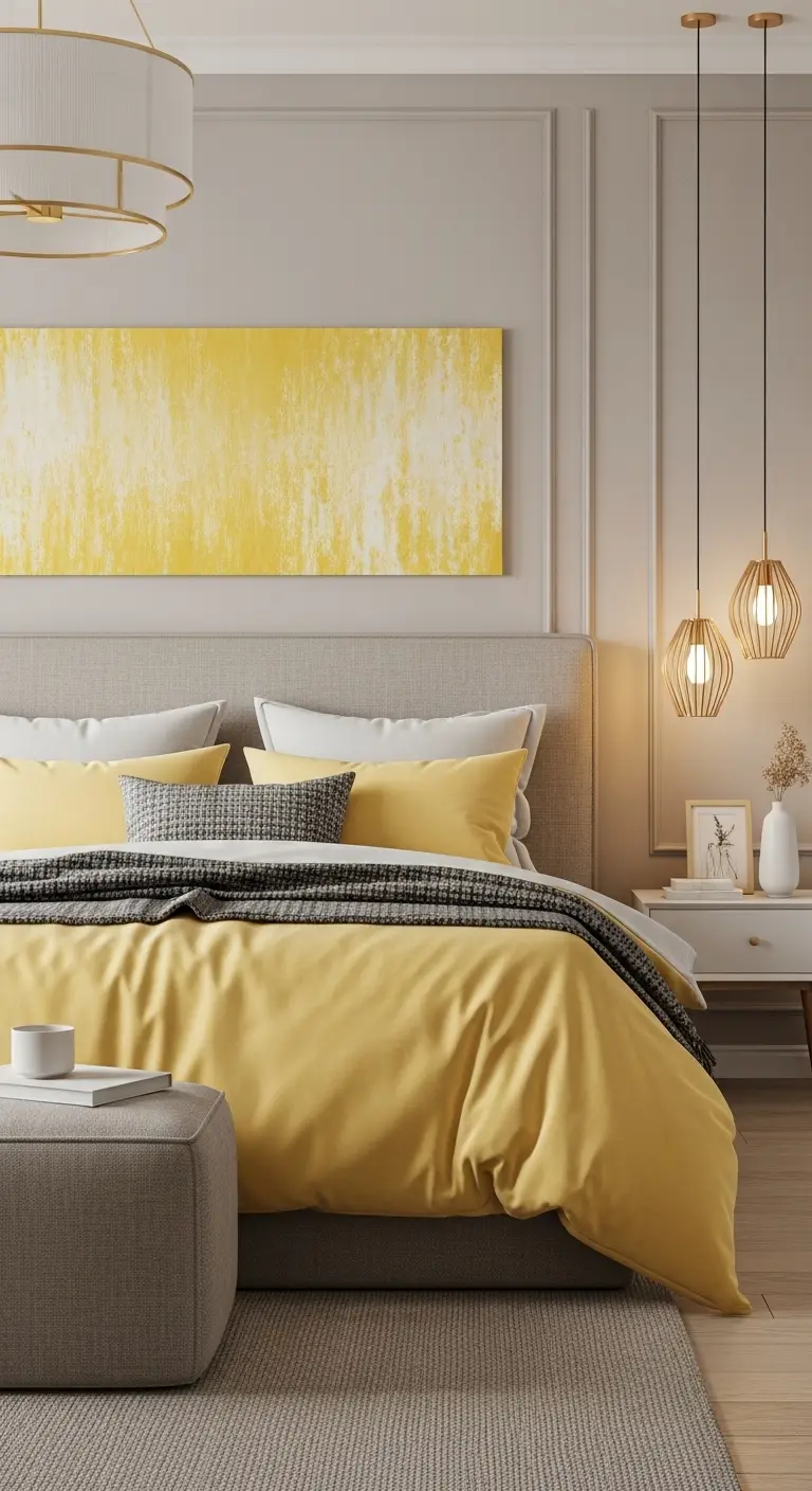 13 Bright and Cheerful Yellow Bedroom Ideas 15 Yellow and Neutral Layering for Timeless Appeal