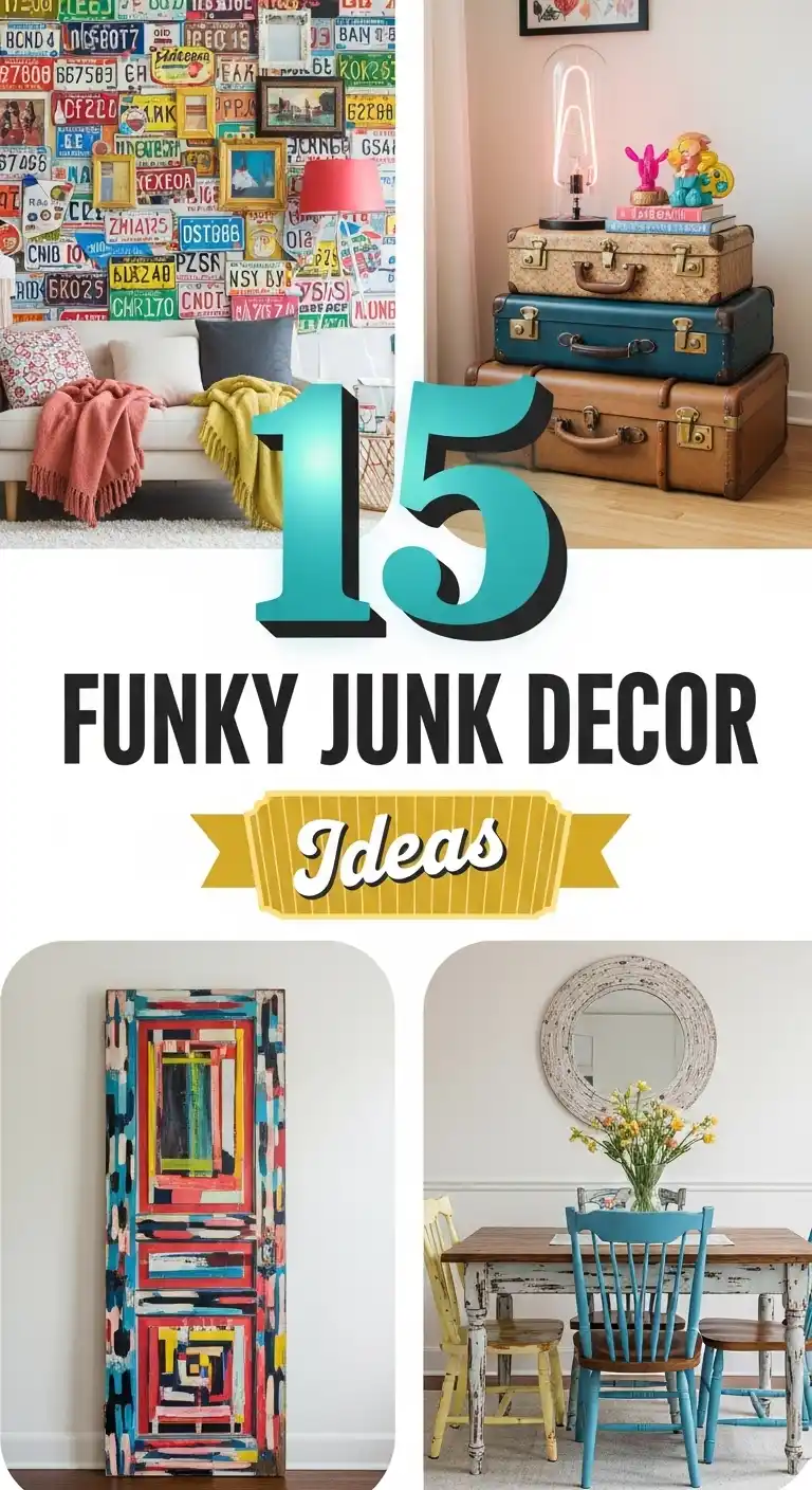 15 Funky Junk Decor Ideas for Upcycled Charm 2 15 Funky Junk Decor Ideas