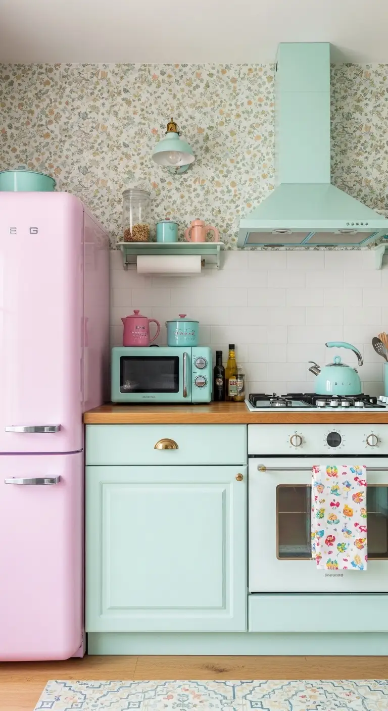 15 Fun and Quirky Kitschy Kitchen Ideas 11 Bring in Retro Appliances for a Classic Kitschy Kitchen Look