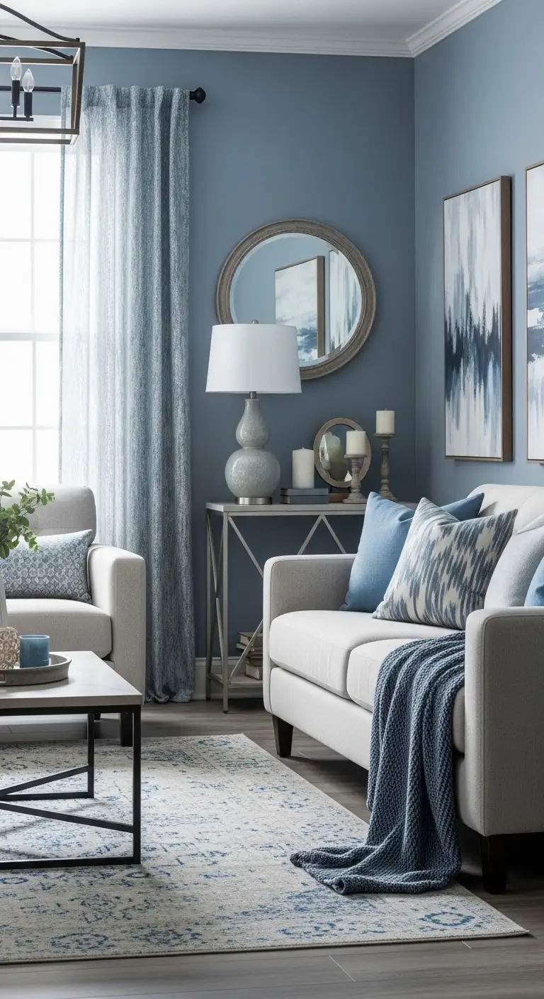 11 Elegant Blue and Gray Living Room Ideas for a Chic Look 2 Elegant Blue and Gray Living Room
