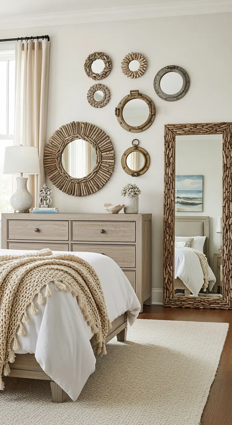 11 Beachy Bedroom Ideas for a Coastal Escape 13 Incorporate Coastal-Inspired Mirrors
