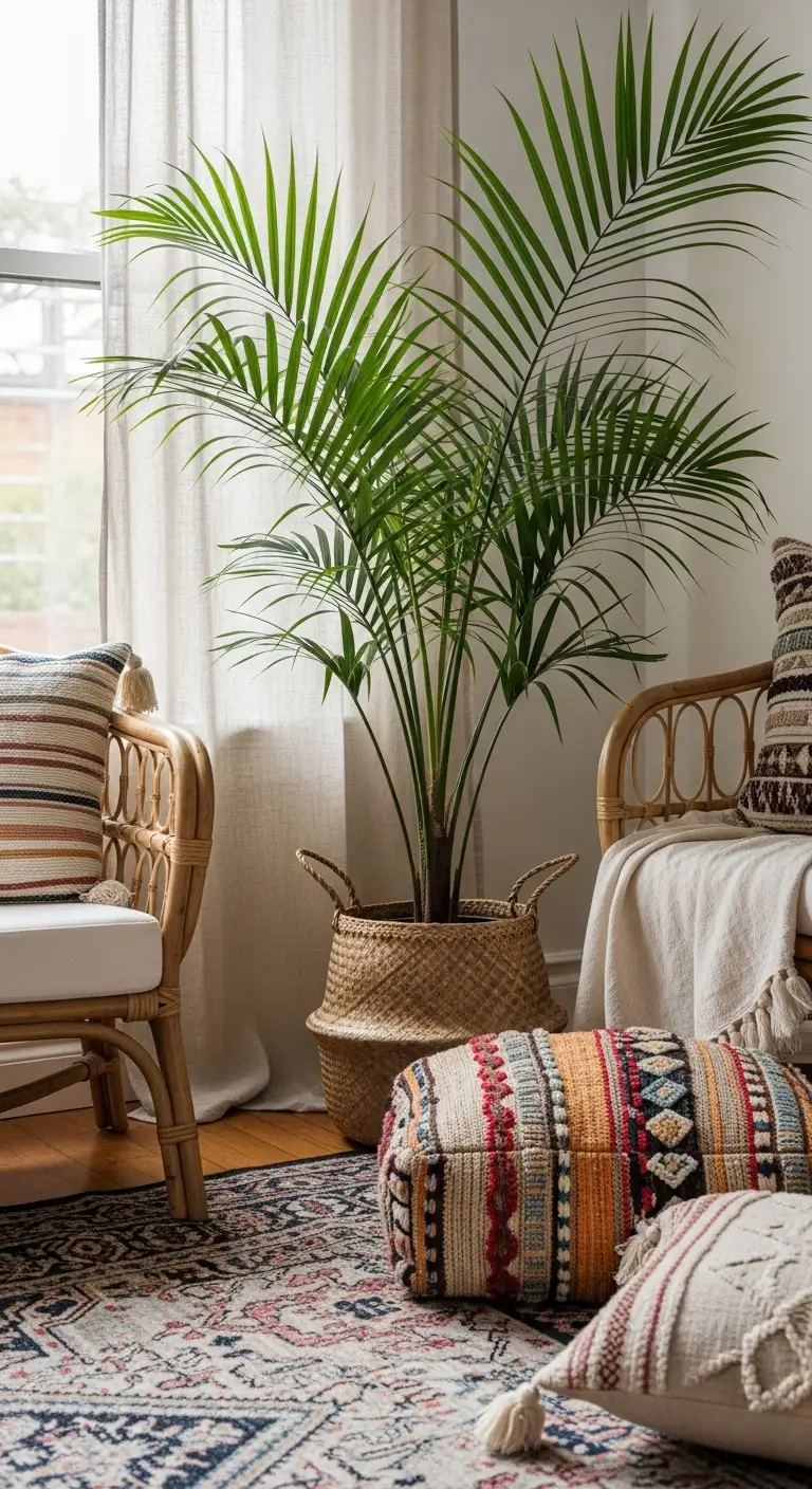 11 Best Boho Living Room Plants for a Lush Indoor Jungle 12 Parlor Palm – Graceful Tropical Touch