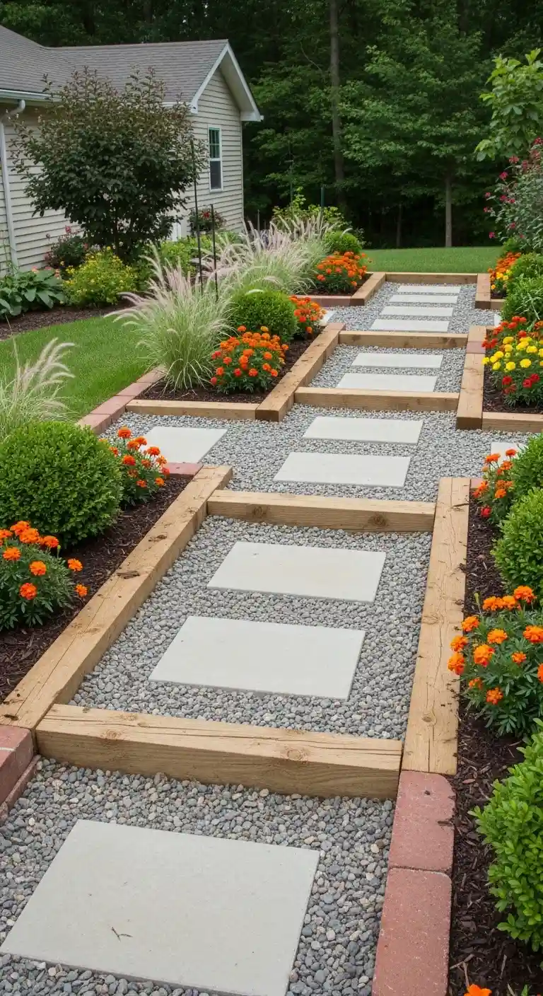 11 Stylish Backyard Walkway Ideas to Elevate Your Garden 11 Raised Garden Walkway