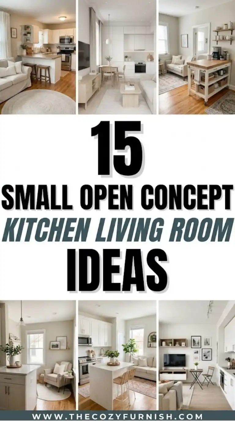 15 Small Open Concept Kitchen Living Room Ideas for a Spacious Look 2 15 Small Open Concept Kitchen Living Room Ideas