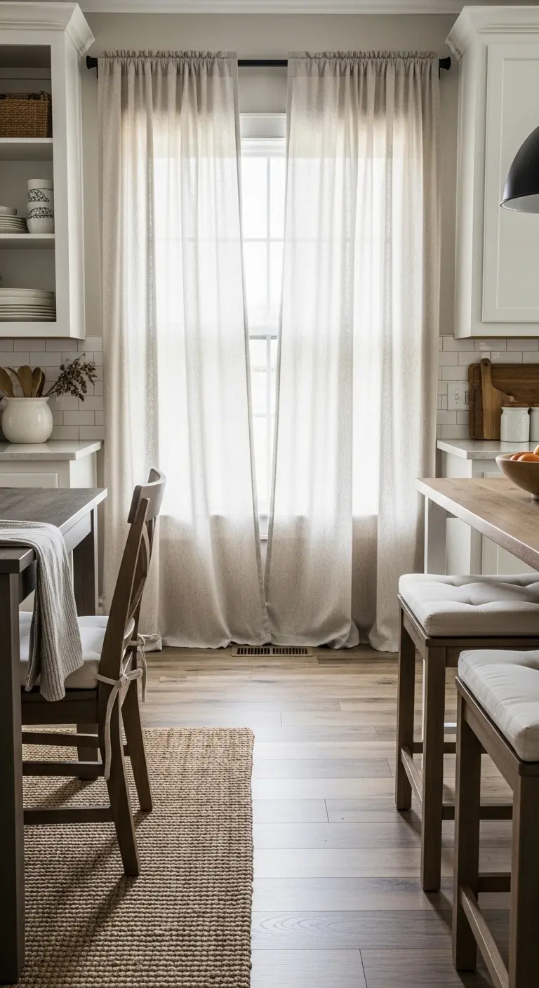 13 Farmhouse Kitchen Ideas for a Cozy and Rustic Feel 15 Cozy Textiles in a Farmhouse Kitchen