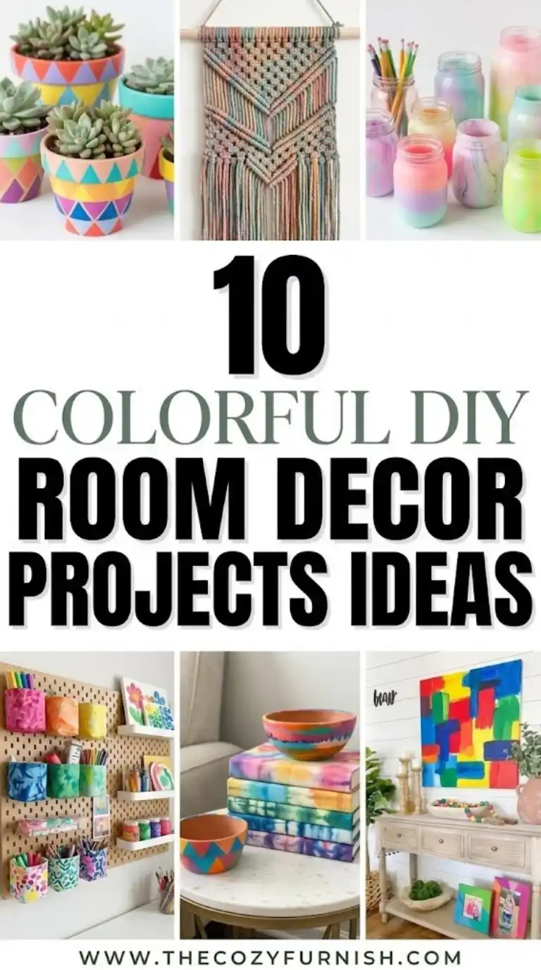 10 Colorful DIY Room Decor Projects: Vibrant Makeovers Without Stress 2 10 Colorful DIY Room Decor Projects