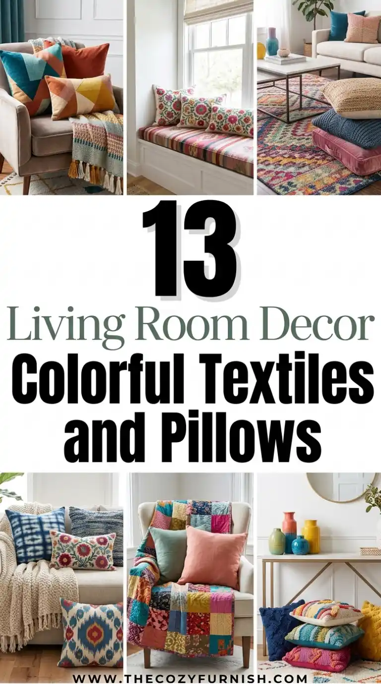 13 Living Room Decor Colorful Textiles and Pillows 2 13 Living Room Decor Colorful Textiles and Pillows