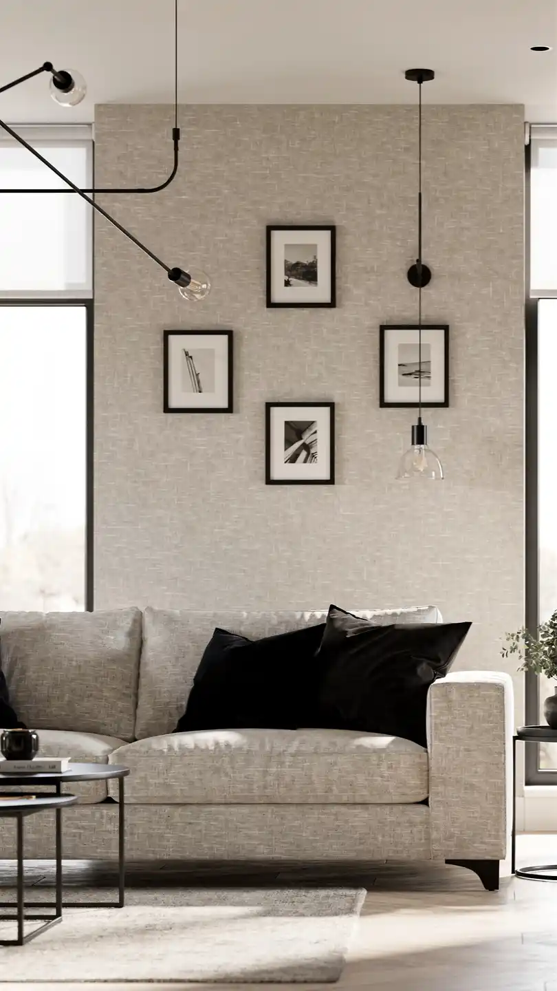 11 Decor Colors That Make a Small Space Feel Larger 12 Linen Beige with Black Accents