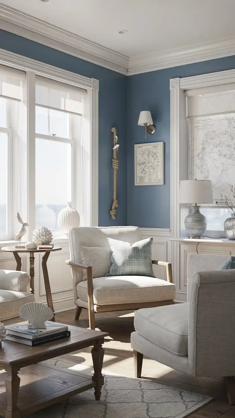 11 Decor Colors That Make a Small Space Feel Larger 9 Oceanic Blues With White Woodwork
