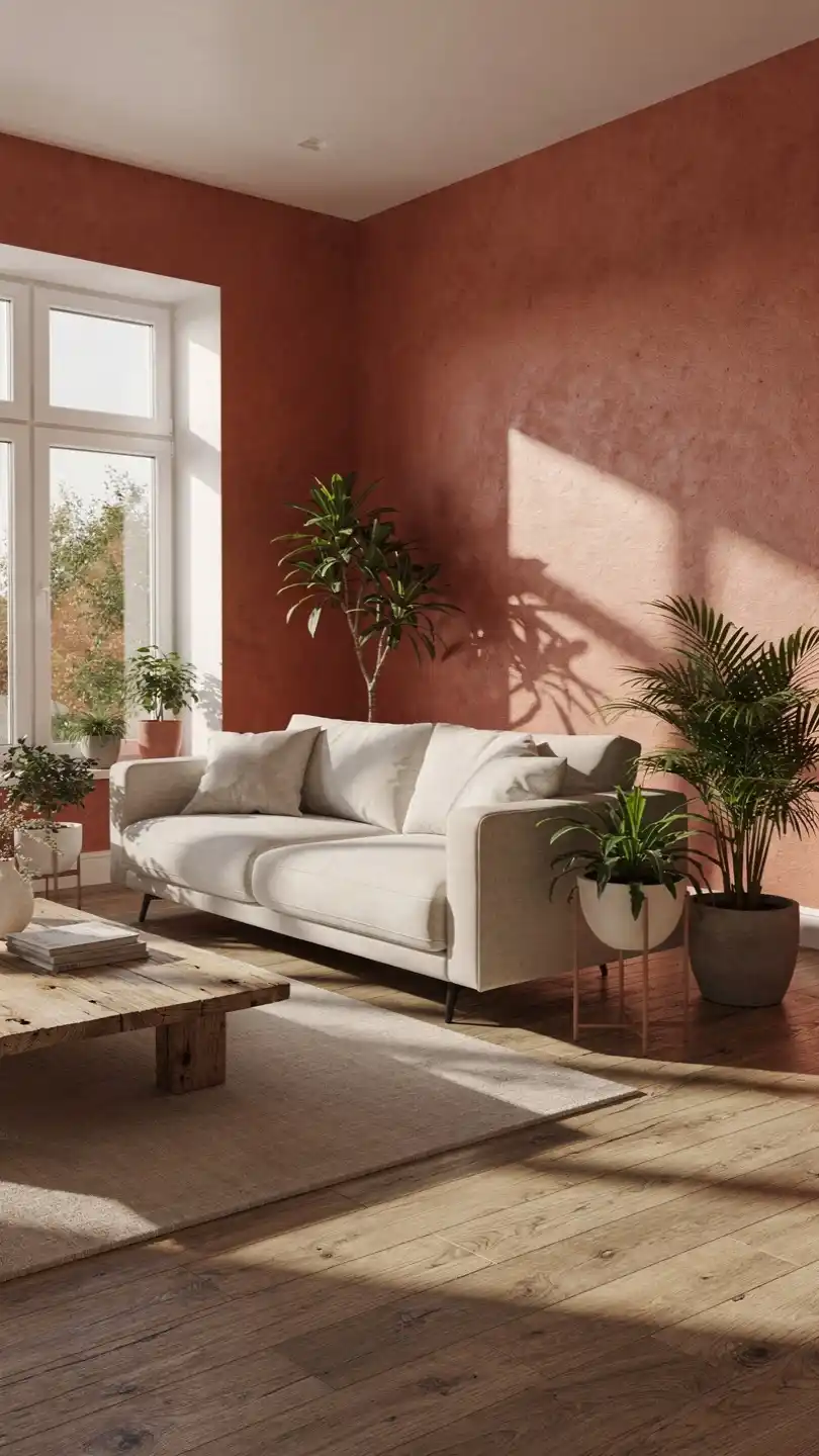 11 Decor Colors That Make a Small Space Feel Larger 13 Terracotta Accent Walls With Light Neutrals