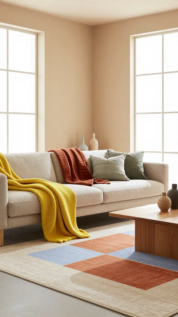 13 Living Room Decor Colorful Textiles and Pillows 3 Item 1