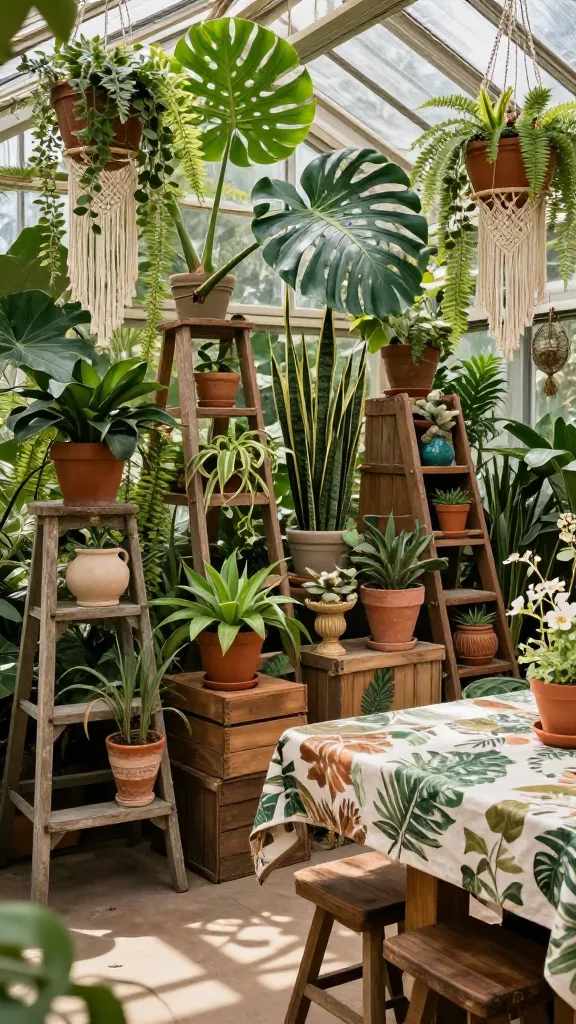 Vintage Hippie Garden Party Ideas 70s: 10 Groovy Outdoor Themes 12 10. Vintage Botanical Greenhouse Garden Party