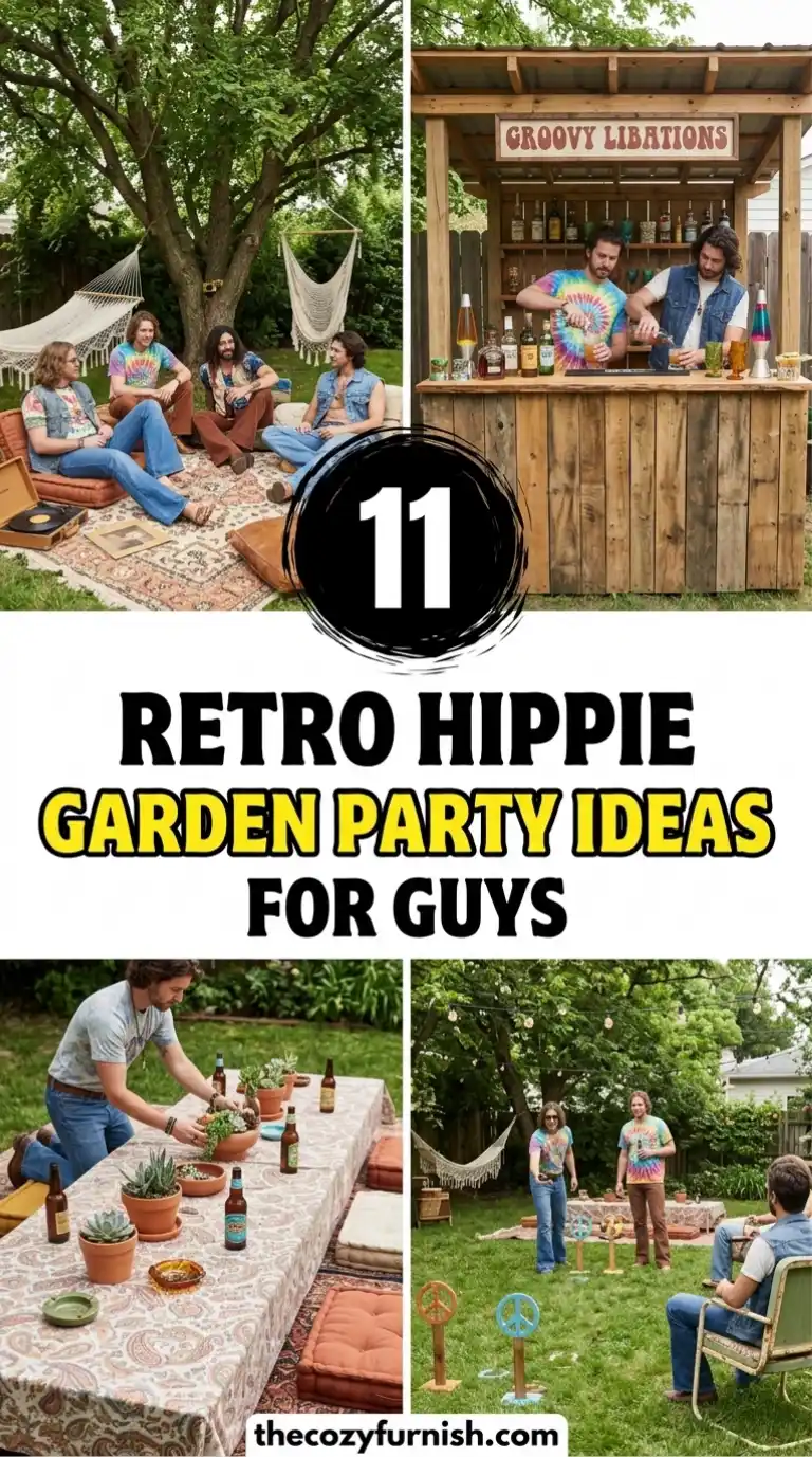 Retro Hippie Garden Party Ideas for Guys: 11 Cool Outdoor Party Themes 2 11 Retro Hippie Garden Party Ideas for Guys