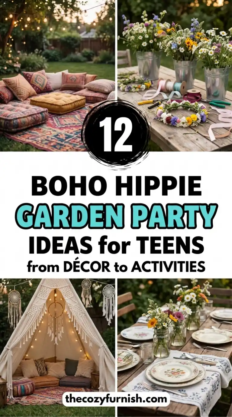 Boho Hippie Garden Party Ideas for Teens: 12 Trendy Outdoor Setups 2 12 Boho Hippie Garden Party Ideas for Teens