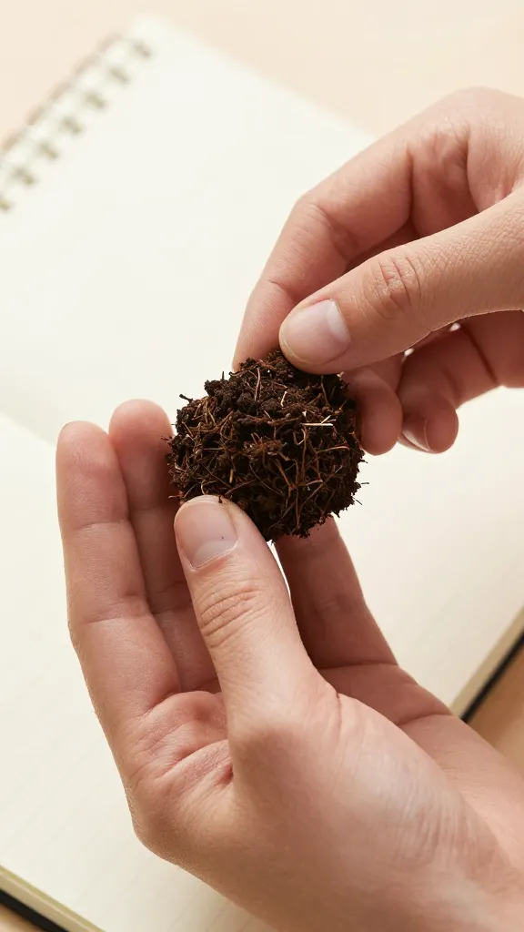 How to Landscape a Backyard from Scratch 2 Closeup of hands holding soil sample and notebook