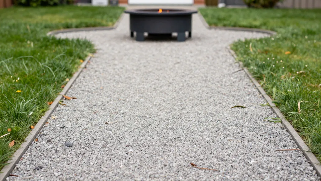How to Design Backyard Fire Pit Ideas That Look Expensive on Any Budget 3 Gravel pathway leading to backyard fire pit closeup